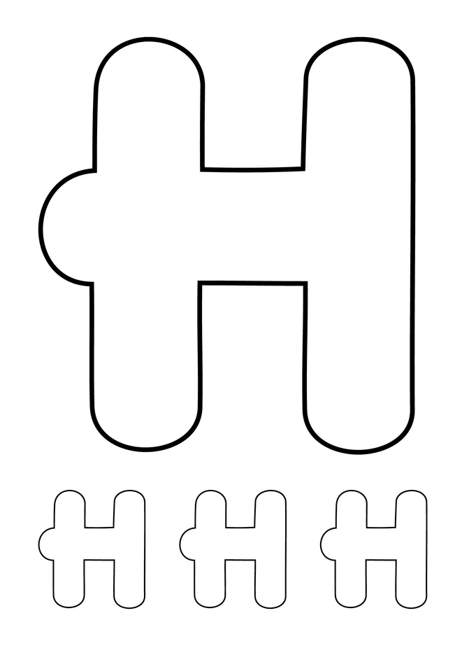 Alfabeto para colorir e imprimir para imprimir e colorir - imagem 9